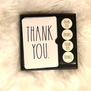 Rae Dunn Thank You Card & Sticker Set